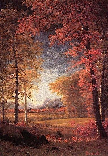 Autumn in America, Oneida County, Albert Bierstadt